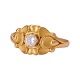 Georg Jensen ring i 18kt guld dessinnr 272 med diamant. Ringstr. 52